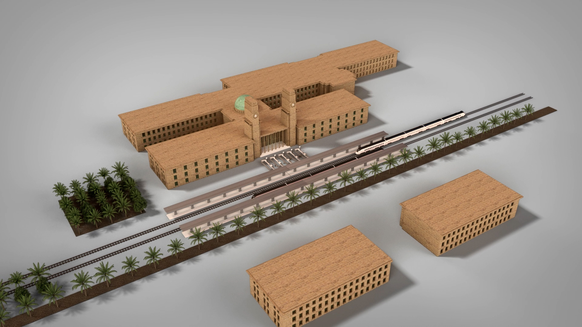 Train Station Model (Pacific Express)